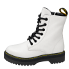 Triple Sole Micro Fibre White Boot With Far Inside