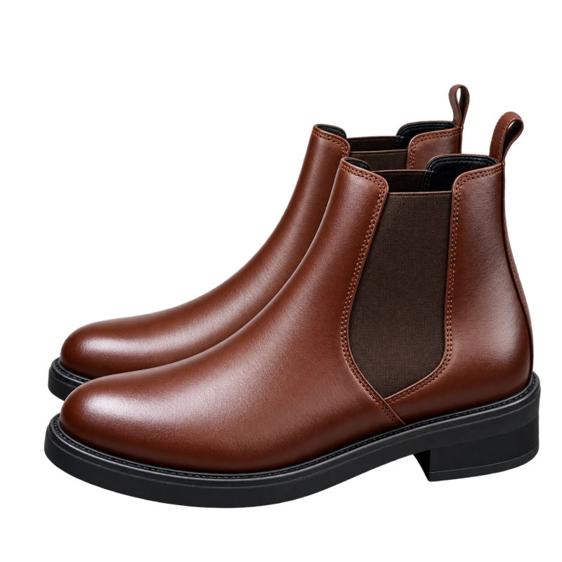 Chelsea Ankle Boots With Soft Touch Leather Materials