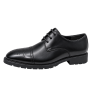 Formal And Casual Black Brogues Oxford Formal Leather Shoes By PULLMAN