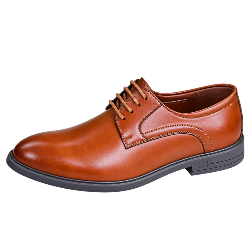 Formal Lace-Up Tan Brown Shoes For Men By PULLMAN