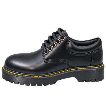 Oxford Shoe Mono Smooth Leather With Double Sole Inspired By Martens