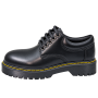 Oxford Shoe Mono Smooth Leather With Double Sole Inspired By Martens