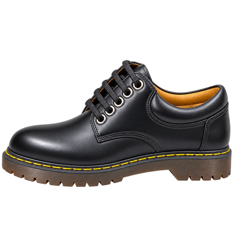 Oxford Mono Original Leather Shoe Inspired By Martens Single Sole