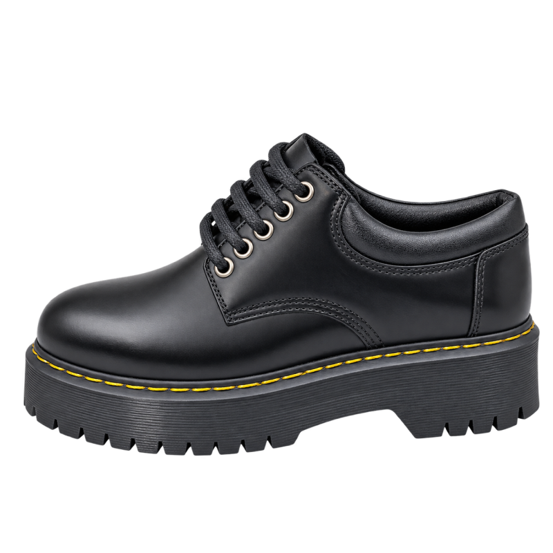 Oxford Shoe Mono Original Leather With Triple Sole Inspired By Martens