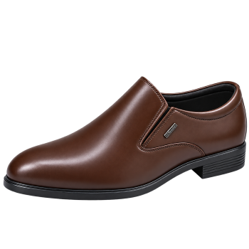 13R Original Party And Casual Soft Goat Leather Shoes For Men In Coffee Brown Colour