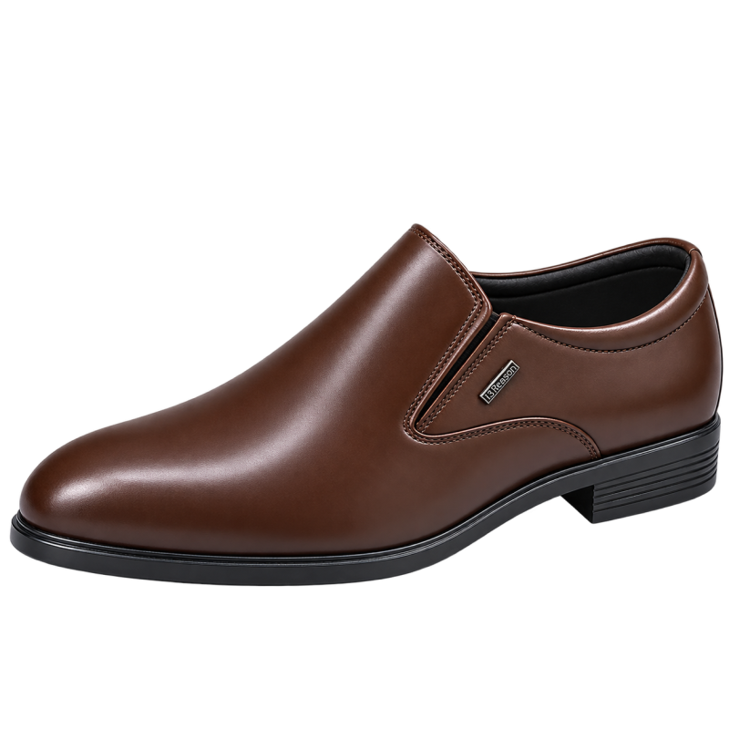 13R Original Party And Casual Soft Goat Leather Shoes For Men In Coffee Brown Colour