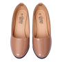 Women's Stylish Formal Low-Heel Shoes With High-Quality Materials With Cheeku Or Beige Colour