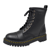 Original Leather Combat Lace-Up Side Chain Boot By Marten Double Sole