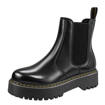 Chelsea Original Matte Leather Boot Inspired By Martens Triple Sole