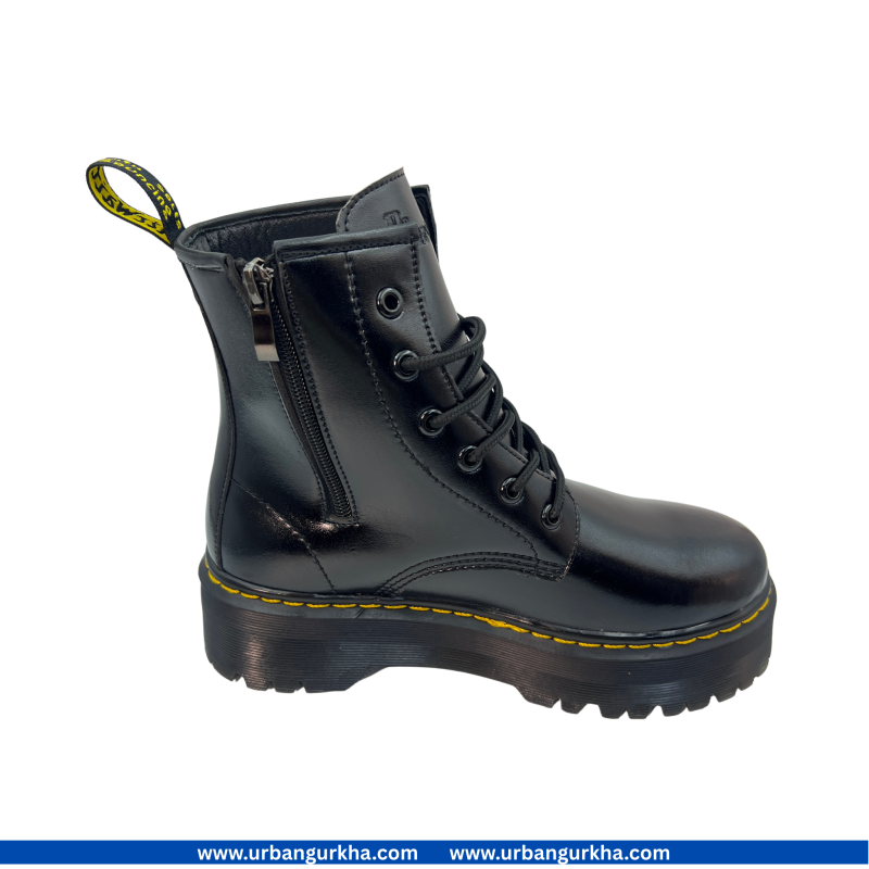 Full Boot With Micro Leather Inspired By Martens Triple Sole