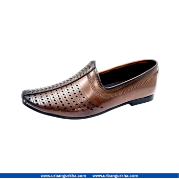 Nagra Jutti Comes With Microfiber Leather Slip-On Shoes