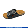Sandals For Men With Adjustable Double Buckle In Black Color